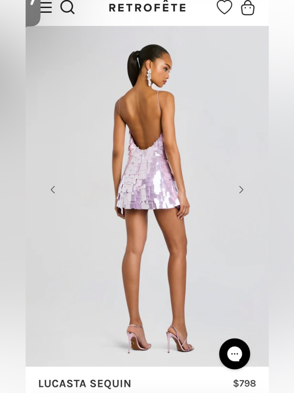 Retrofete LUCASTA SEQUIN DRESS - Picture 2 of 8